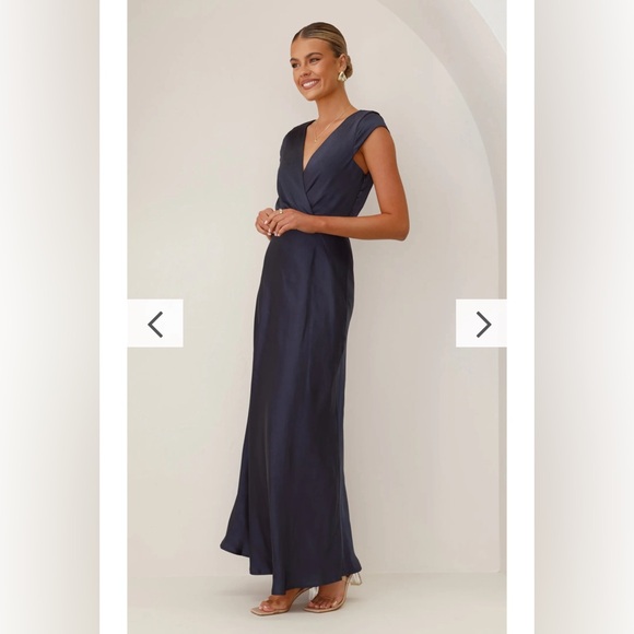 Billy J Selma Maxi Dress Navy - Picture 5 of 12